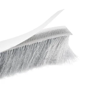 Weather Stripping Brush Self-Adhesive Seal Weatherstrip Sweep Gray 26ft x 0.9" - Picture 1 of 5