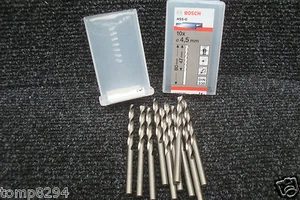 BOSCH 4.5MM HSS-G JOBBER METAL DRILL BITS 2608595061 x 10 - Picture 1 of 1