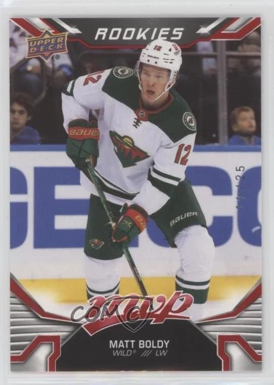 2022-23 Upper Deck MVP Rookies Red /25 Matt Boldy #222 Rookie RC - Image 1 of 2