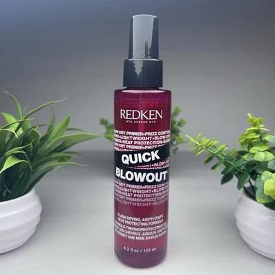 Spray protector térmico Redken Quick Blowout 4,2 oz control de frizz marca Autentic Foto 1 de 4