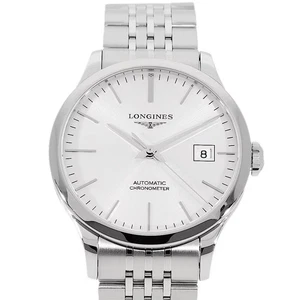 Longines Record Automático 38.5mm Sin Usar - New L2.820.4.72.6 Acero Inoxidable 2022 - Imagen 1 de 6