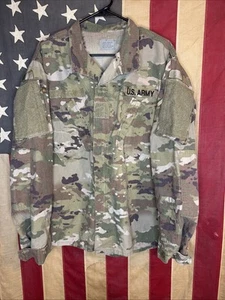 Large Regular US Army USAF Unisex FR Combat Jacket Top OCP Multicam 6504 - Picture 1 of 9