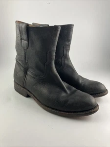 Frye Anna Shortie schwarze Damen-Lederstiefel Größe 8B - Bild 1 von 14