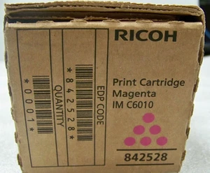 Ricoh 842528 Wkład do druku Purpurowy IM C6010 - OEM nowy w pudełku - Zdjęcie 1 z 4