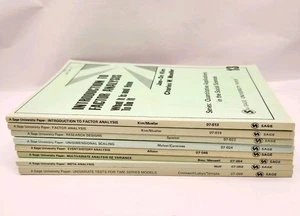 Sage University Book Lot Of 8 Quantitative Applications Social Sciences books - Bild 1 von 19