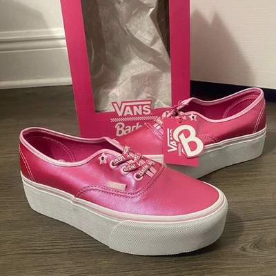 NIB Barbie x Vans Authentic Pink Stackform Shoe Size 6 - Image 1 of 4