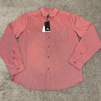 Utah Utes Shirt Mens Small Red Button Down Long Sleeve Collared NCAA NEW - Image 1 of 4