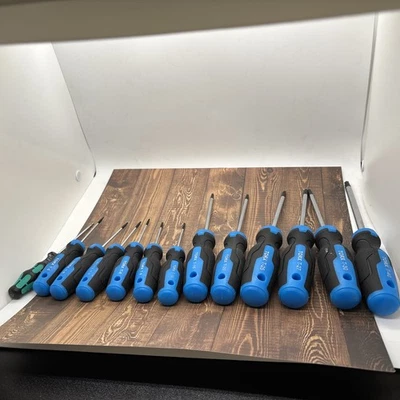 Juego de destornilladores magnéticos Torx | 13 piezas | 2 mm - T40 | Destornillador de cabeza de estrella de 6 puntos Foto 1 de 4