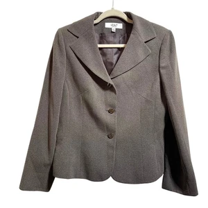 Le Suit braun Anzugjacke drei Knöpfe gefüttert Blazer Damen Gr. 10 - Bild 1 von 8