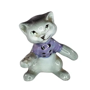 Little Kitten Lost Mittens Missing Pie Miniature Figurine Grey Hagen Renaker? - Picture 1 of 8