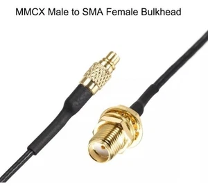 MMCX Male to SMA Female RG174 50Ω RF Adapter 1.4m Connector Cable Pigtail Aerial - Picture 1 of 3
