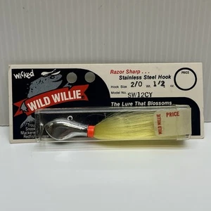 Vtg Wicked Wild Willie Fishing Lure  Stainless 2/0 Hook 1/2 Oz Trout Snook Other - Picture 1 of 6