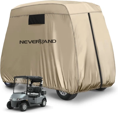 Водонепроницаемый чехол для гольфкара для 2 пассажиров — подходит для Yamaha, EZGO, клюшек (до - Изображение 1 из 4