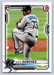 2021 Bowman #13 Sixto Sanchez RC (ref 194359)
