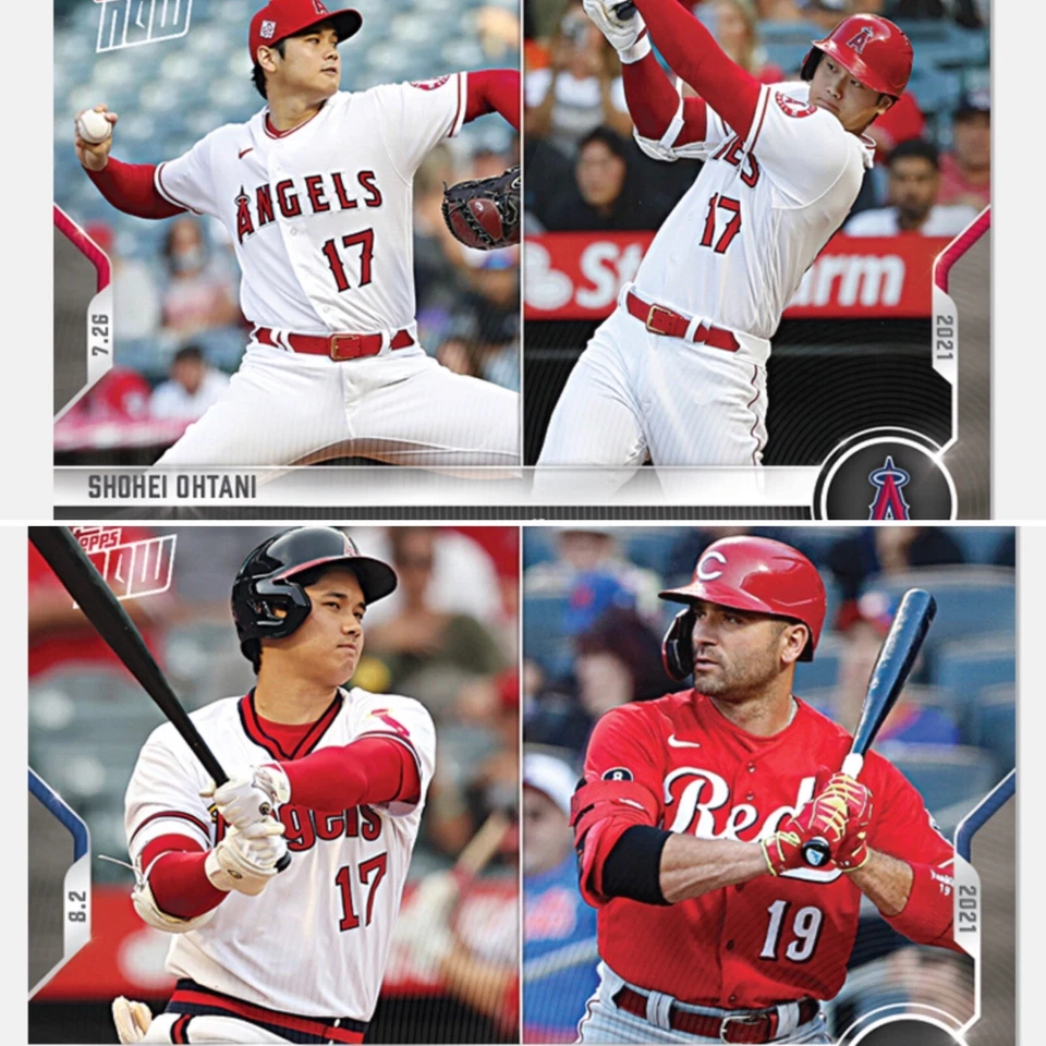 Shohei Ohtani / Joey Votto 2021 MLB TOPPS NOW #556 AND #604 (2 cards) In Hand - Image 1 of 4
