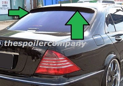 Alerón para Mercedes Clase S 1999-2006 ventana trasera sin pintar imprimación gris nuevo Foto 1 de 4