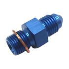 Blue AN-4 to M11x1.0 Oil Feed Adapter compatible with