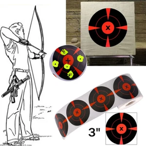 Splatter Target Stickers 3inch Self-Adhesive Reactive Targets Paper for Shooting - Picture 1 of 16