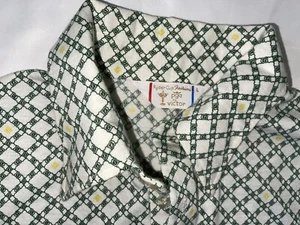 Ryder Cup Fashion PGA Victor Golf Polo shirt poly green VINTAGE L 1960’s VTG! - Picture 1 of 4