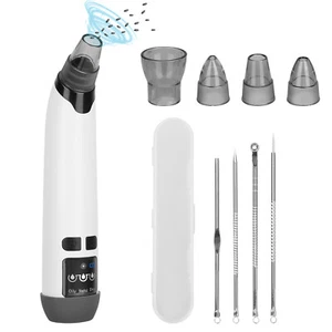 Electric Blackhead Remover Hot Compress Vacuum Pore Extractor Acne Removal New - Picture 1 of 9