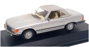 Minichamps 1/43 Scale 430 033450 - Mercedes Benz 350 SL Cabrio H/Top - Silver - Picture 1 of 5