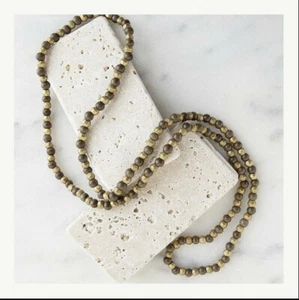 New STONE & STICK DOUBLE LAYER NECKLACE (makes a great gift) Originally $78 - Picture 1 of 1