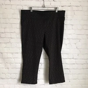 Pantalones de yoga Xersion para mujer negros recortados talla XL estampado - Imagen 1 de 6