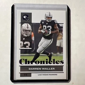 Darren Waller 2021 Panini Chronicles #64 Purple Foil Parallel #15/49 Raiders - Picture 1 of 2