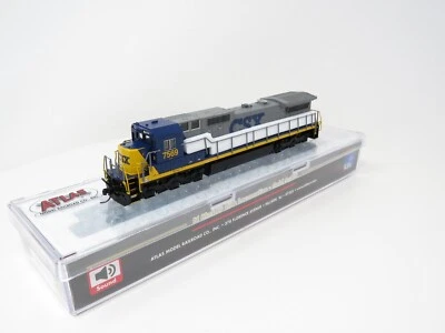 Atlas N 40005676 LokSound DCC CSX YN2 Dash 8-40C Diesel Locomotive Freight Train - Image 1 of 4