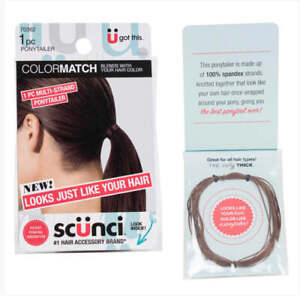 Scunci by Conair Color Match Multi-Strand Ponytailer For Brown Hair