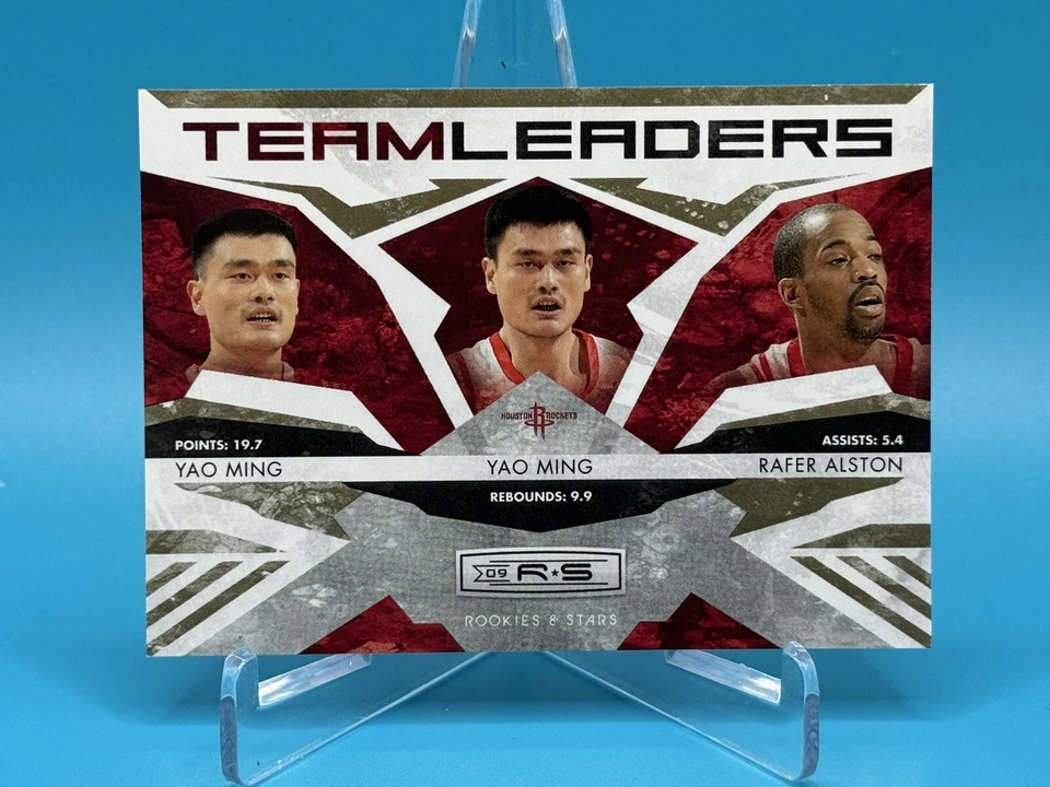 Yao Ming Rafer Alston 2009-10 Rookies & Stars Team Leaders Gold # /500 Card# 10 - Image 1 of 2