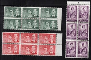 Australia. 1954 Royal Visit. Fine unmounted mint blocks x 6 values. FREEPOST! - Picture 1 of 1