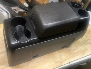 2009-2014 FORD F150 CENTER FLOOR CONSOLE ASSEMBLY CUP HOLDER COLUMN SHIFT OEM - Picture 1 of 9
