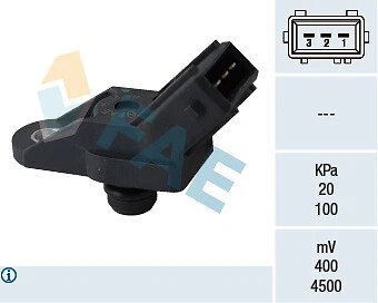 Sensor FAE 15058, presión de tubo de aspiración para VOLVO Foto 1 de 1