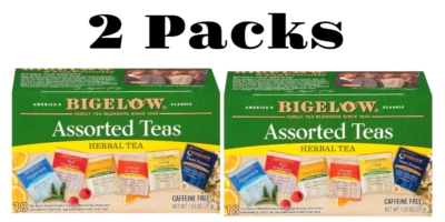 Bigelow травяной чай в ассортименте 6 сортов 18 пакетиков (упаковка из 2) - Изображение 1 из 4
