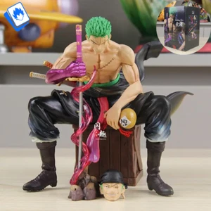 Action Figure One Piece Zoro Roronoa 2 Teste 15cm STATUA DA COLLEZIONE Anime - Picture 1 of 6