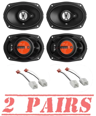4 JBL Stage1 300W Front & Rear Door Car Speakers for 2009-2020 Dodge RAM 1500 - Image 1 of 2