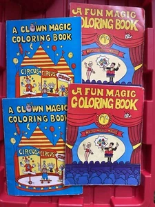 Magic Coloring Books - Vintage Lot - 4 Books - Picture 1 of 9