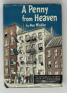 1951 "Ein Pfennig vom Himmel" Hardcover Buch signiert Autobiographie von Max Winkler - Bild 1 von 11