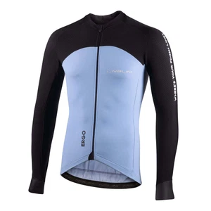 2024 Nalini ERGO XWARM Men's LS Cycling Jersey (Light Blue/Black) S-3XL - Picture 1 of 10