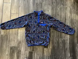 Patagonia Synchilla T-Snap Pullover Lifecycle Glass Fleece Sweater Youth XL - Picture 1 of 12