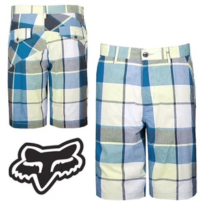 FOX SHORTS RACING MENS LOW ROAD WALK / SWIM motocross mx White beach new Blue - Picture 1 of 2