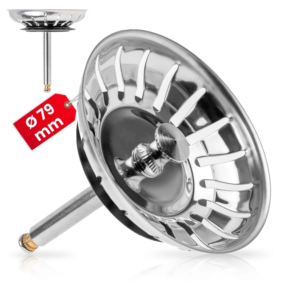 Siebkörbchen passend für Blanco 119146 Ø79mm Siebkorb Abflusssieb Siebkorb Spüle - Bild 1 von 4