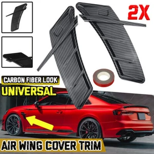 2 x parafango in carbonio prese aria branchie griglia per Audi RS3 RS4 RS5 RS6 RS7 S3 DE - Foto 1 di 9
