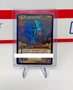World of Warcraft TCG SPEKTRALE TIGER LOOTKARTE - ZERKRATZT!! CODE GEBRAUCHT!! - Bild 1 von 3