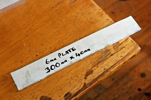 6082 T6 Aluminium Plate 6mm thick HE30 300mm x 40mm 11.8" x 1.57" x 0.24" alli - Picture 1 of 3