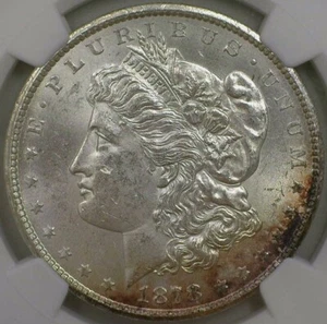 1878 CC Morgan Silver Dollar NGC MS63 Great Eye Appeal Strong Strike Carson City - Picture 1 of 4