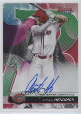 2020 Bowman's Best of Green Refractor /99 Austin Hendrick #B20-AH Auto - Image 1 of 2