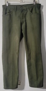 Pantalones verdes vintage Levi's Sta-Prest años 60 para hombre talla 30 x 26 muy usados - Imagen 1 de 9