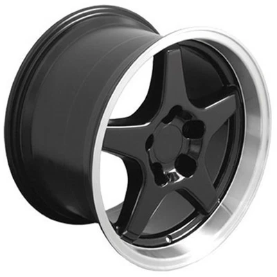 Black Wheel w/Machined Lip 17x11 for 1993-2002 Pontiac Firebird - RVO0139 - Image 1 of 3